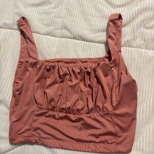 SHEIN Women's Pink Crop-top